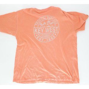 Key West Tropical Paradise Extra Soft Luxurious Men's T Shirt Coral XXL